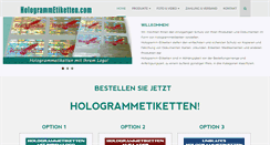 Desktop Screenshot of hologrammetiketten.com